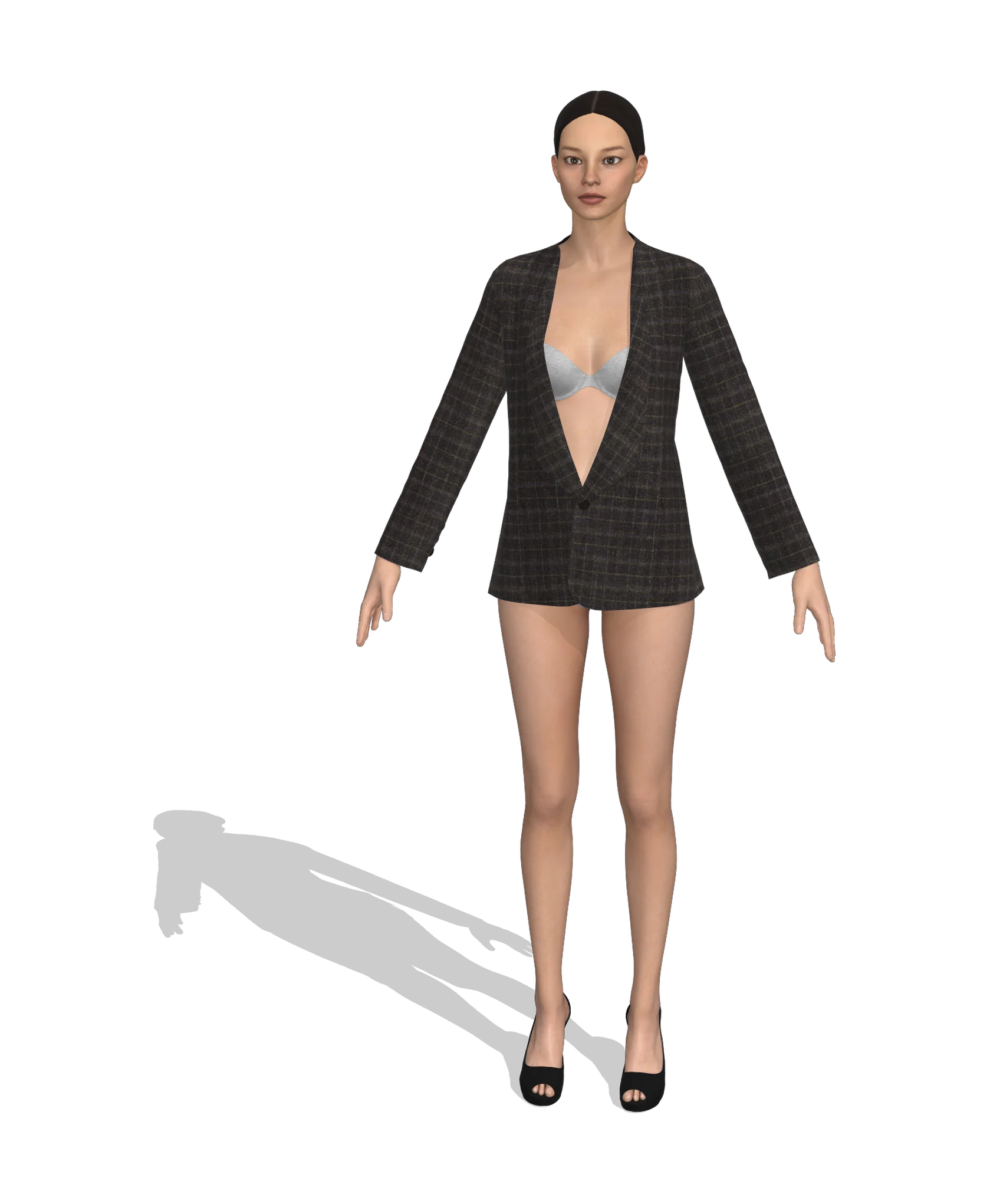 KDscion p96 full sleeve single breasted coat